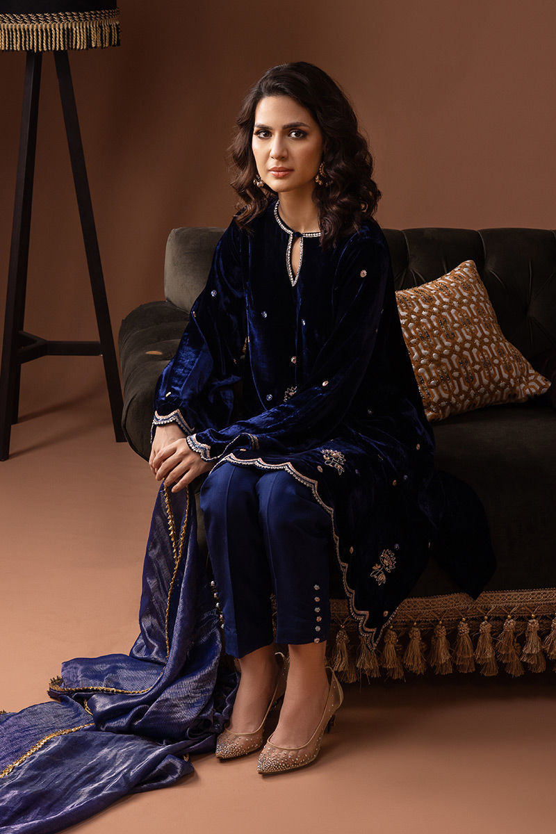 Ansab Jahangir | Bow Velvet Edit | ELEANOR - Official Ansab Jahangir stockist in UK - Sakeena London