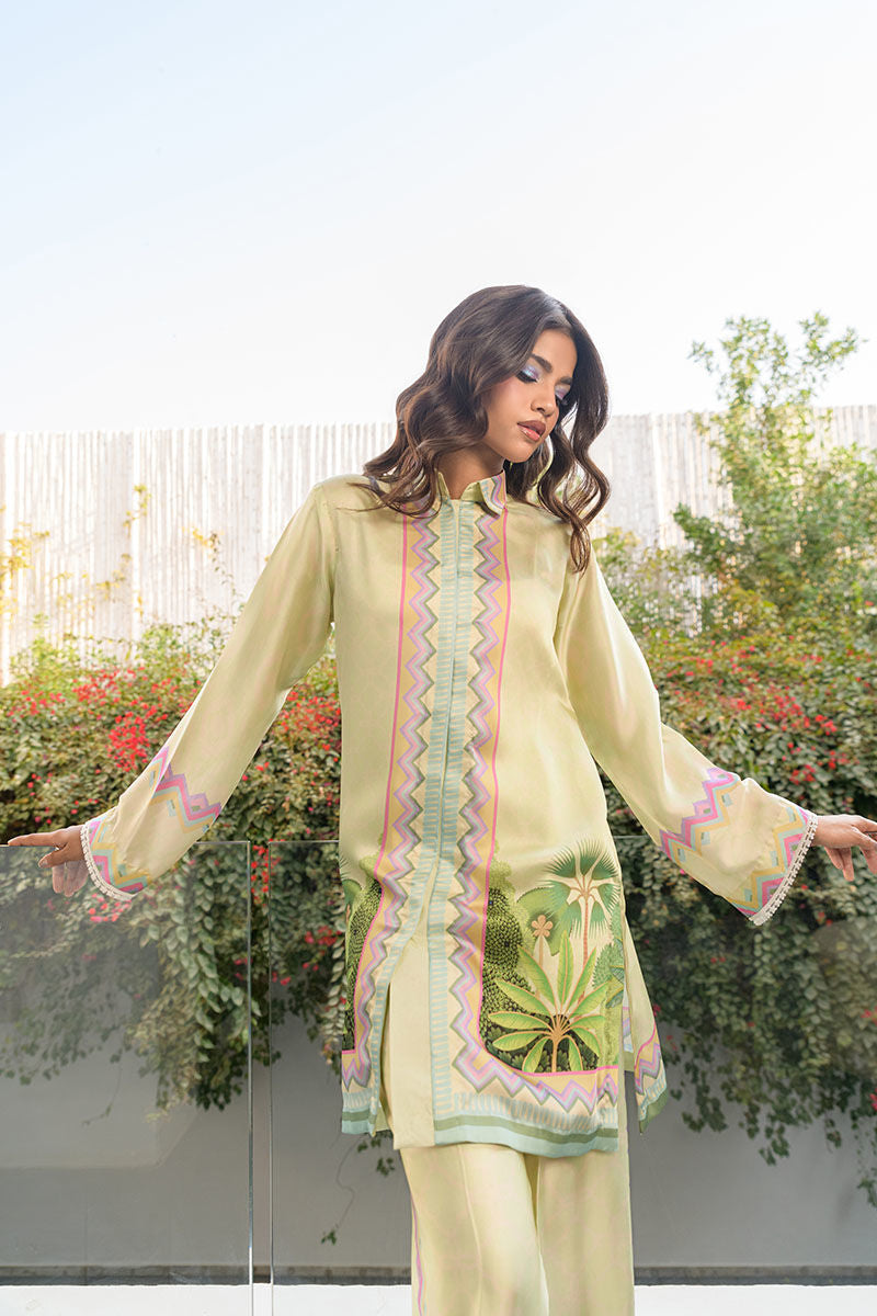 Fatima Khan | Eid Digital Silk Prints | Pastel Orchid - Official Fatima Khan stockist in UK - Sakeena London