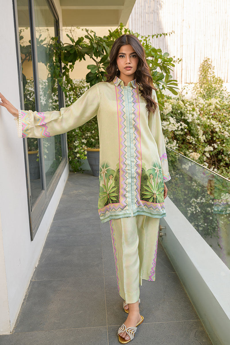 Fatima Khan | Eid Digital Silk Prints | Pastel Orchid - Official Fatima Khan stockist in UK - Sakeena London