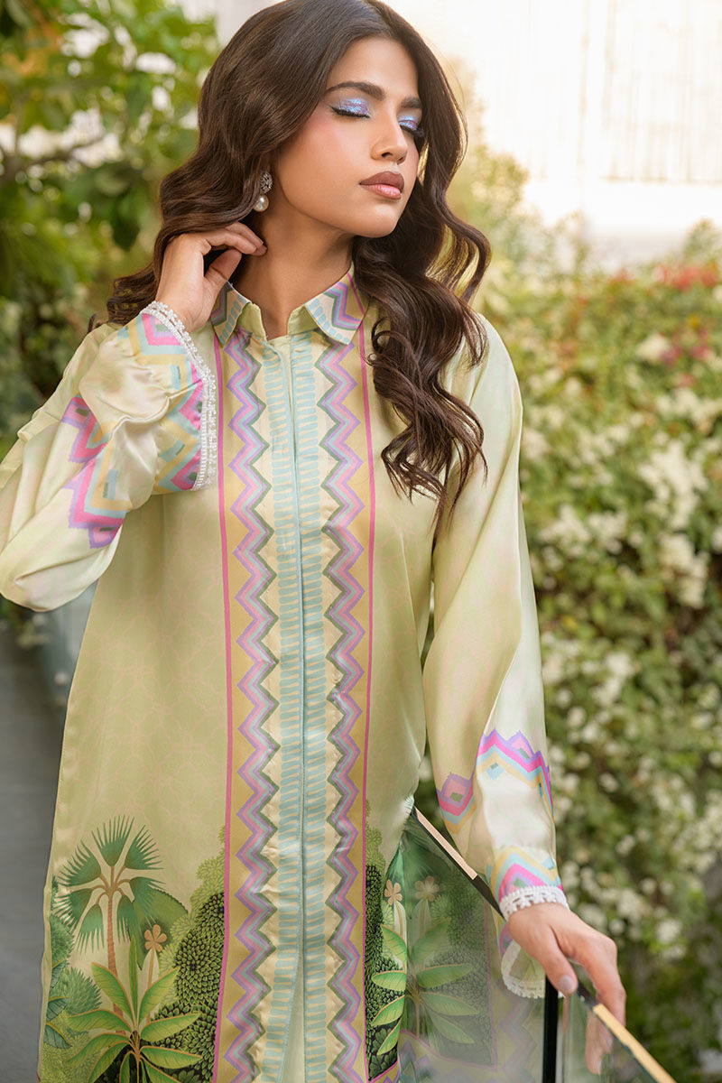 Fatima Khan | Eid Digital Silk Prints | Pastel Orchid - Official Fatima Khan stockist in UK - Sakeena London