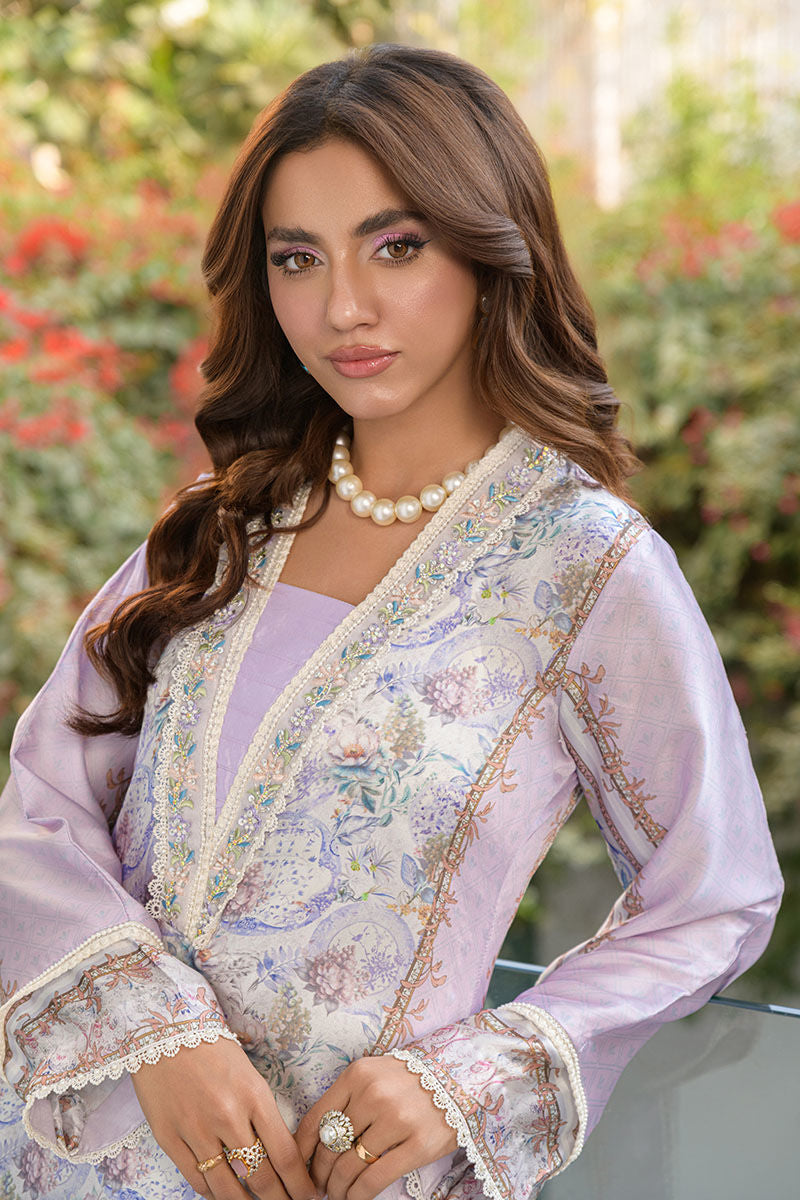 Fatima Khan | Eid Digital Silk Prints | Aqua Coral - Official Fatima Khan stockist in UK - Sakeena London