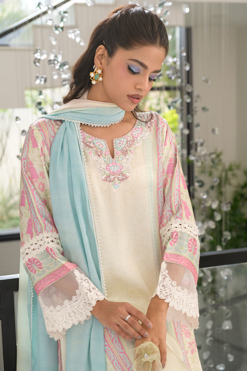 Fatima Khan | Eid Digital Silk Prints | Sage Orchid - Official Fatima Khan stockist in UK - Sakeena London