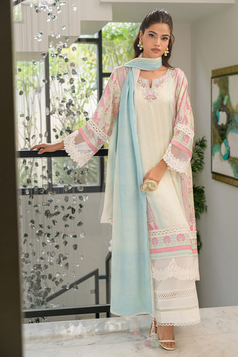 Fatima Khan | Eid Digital Silk Prints | Sage Orchid - Official Fatima Khan stockist in UK - Sakeena London