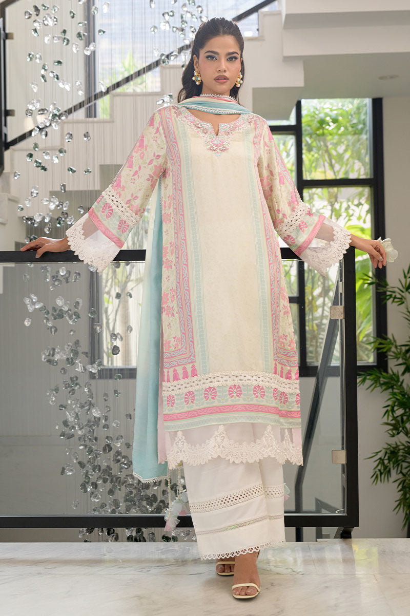 Fatima Khan | Eid Digital Silk Prints | Sage Orchid - Official Fatima Khan stockist in UK - Sakeena London
