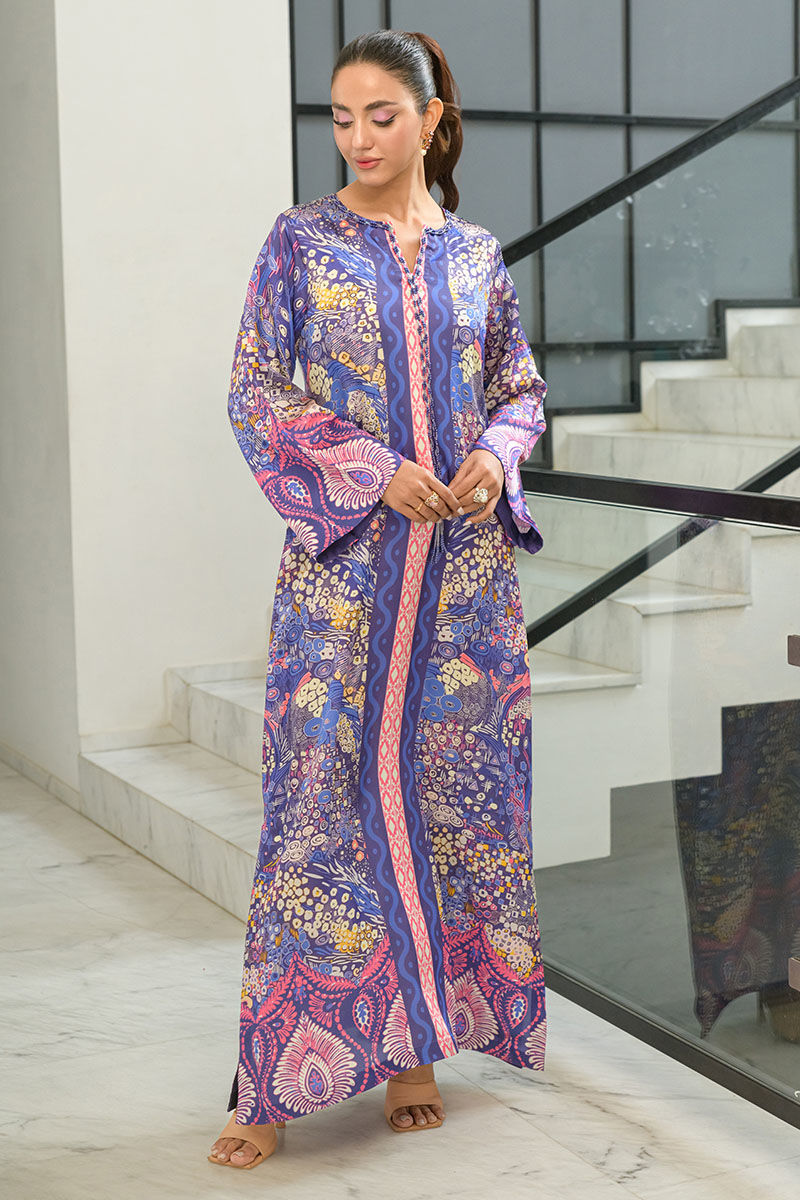Fatima Khan | Eid Digital Silk Prints | Amethyst - Official Fatima Khan stockist in UK - Sakeena London