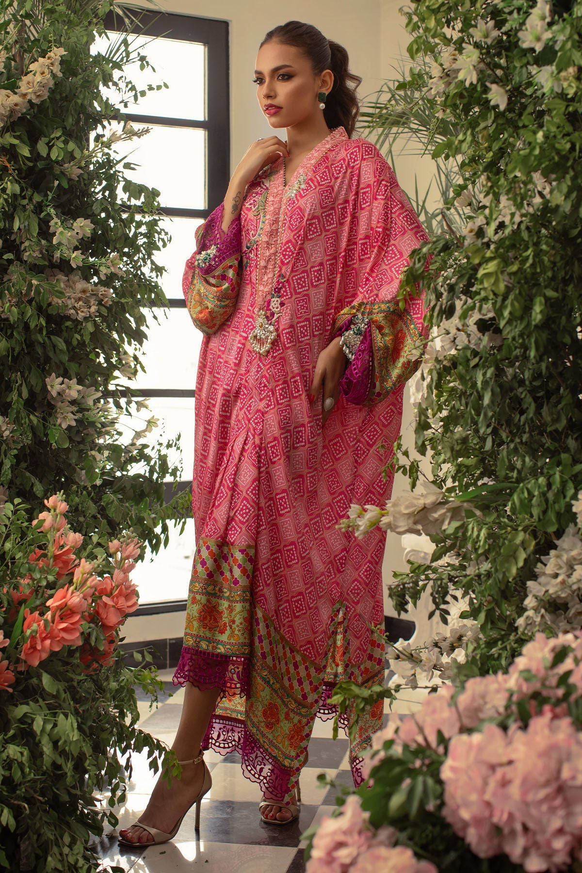 Annus Abrar | Luxe Silk Pret | SHAREEN - Official Annus Abrar stockist in UK - Sakeena London
