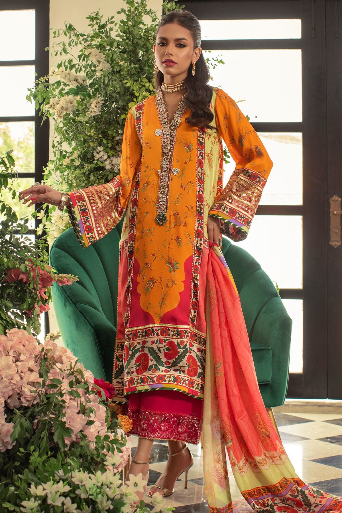Annus Abrar | Luxe Silk Pret | SABRINA - Official Annus Abrar stockist in UK - Sakeena London