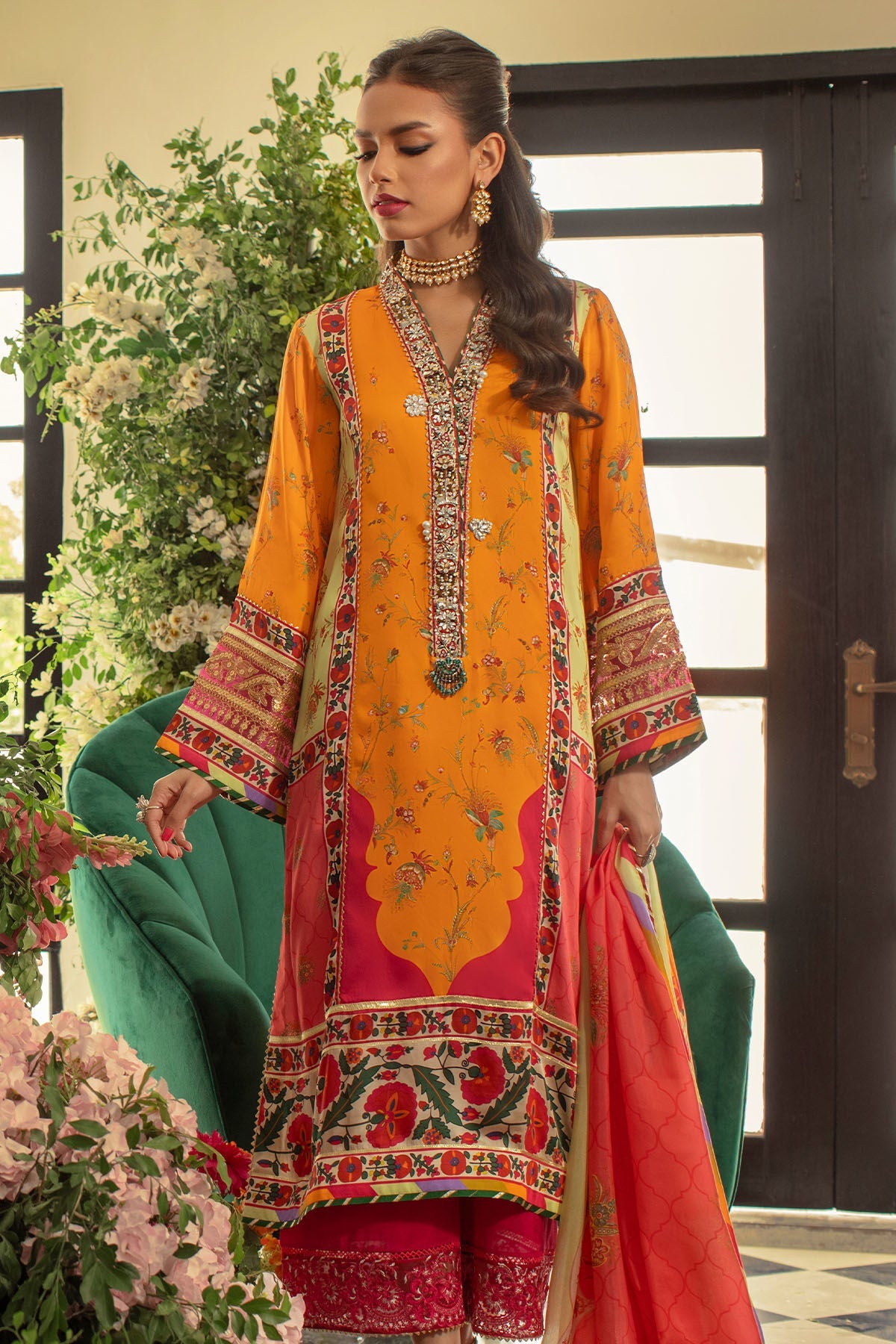 Annus Abrar | Luxe Silk Pret | SABRINA - Official Annus Abrar stockist in UK - Sakeena London