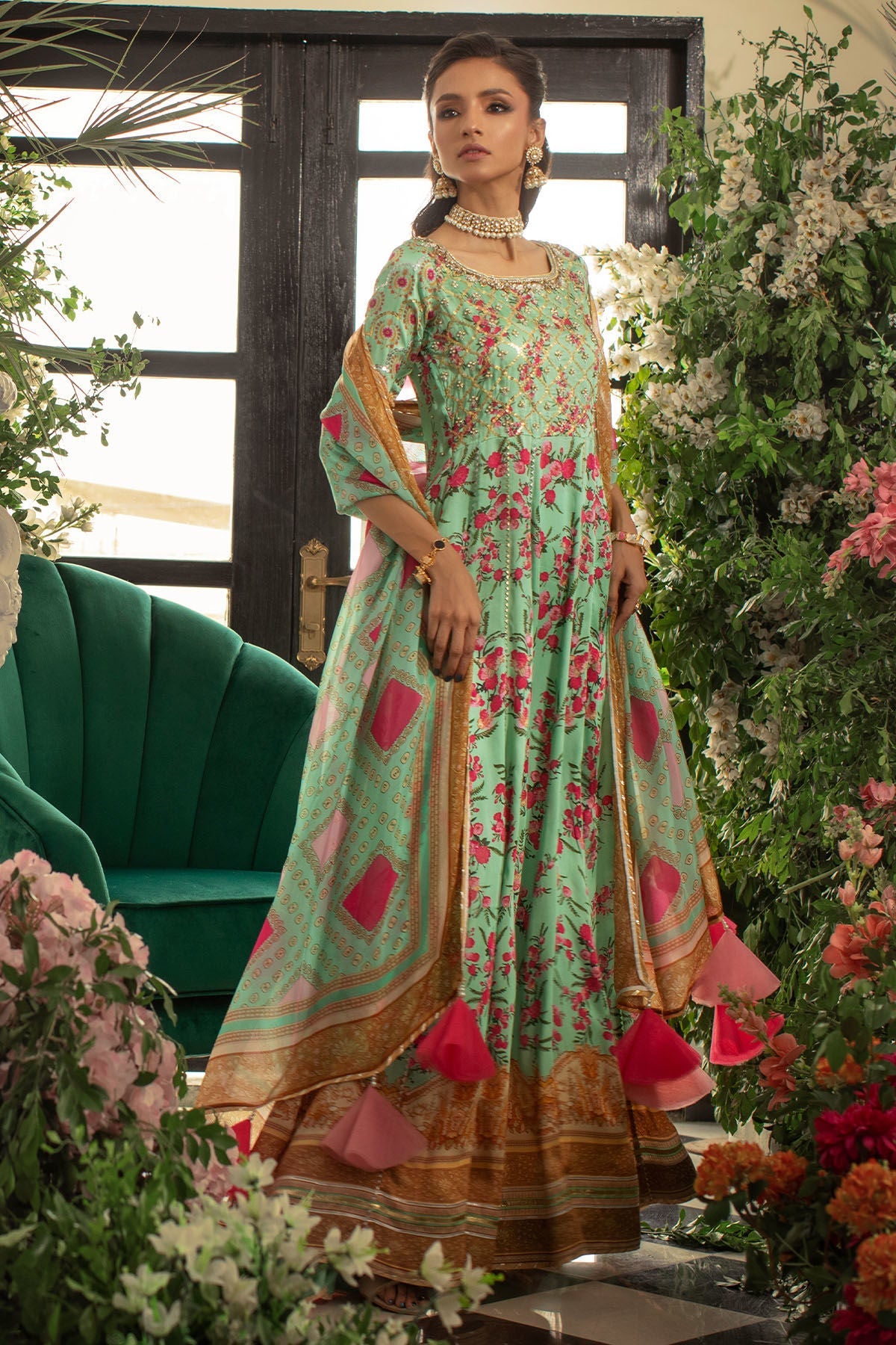 Annus Abrar | Luxe Silk Pret | JABEEN KALIDAR - Official Annus Abrar stockist in UK - Sakeena London