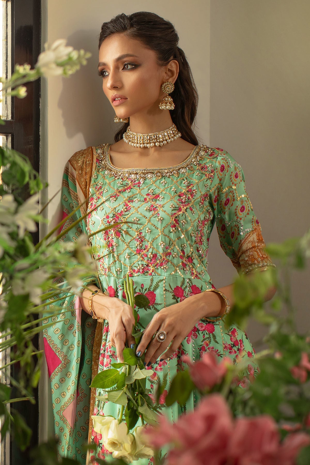 Annus Abrar | Luxe Silk Pret | JABEEN KALIDAR - Official Annus Abrar stockist in UK - Sakeena London
