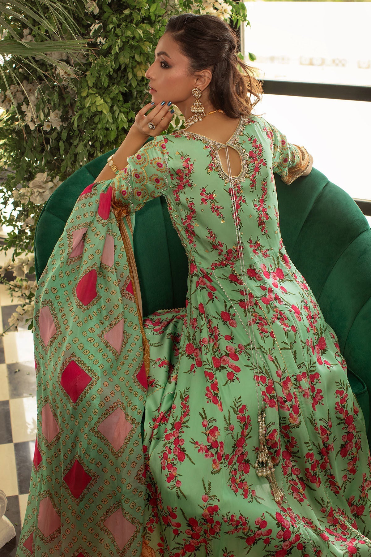Annus Abrar | Luxe Silk Pret | JABEEN KALIDAR - Official Annus Abrar stockist in UK - Sakeena London