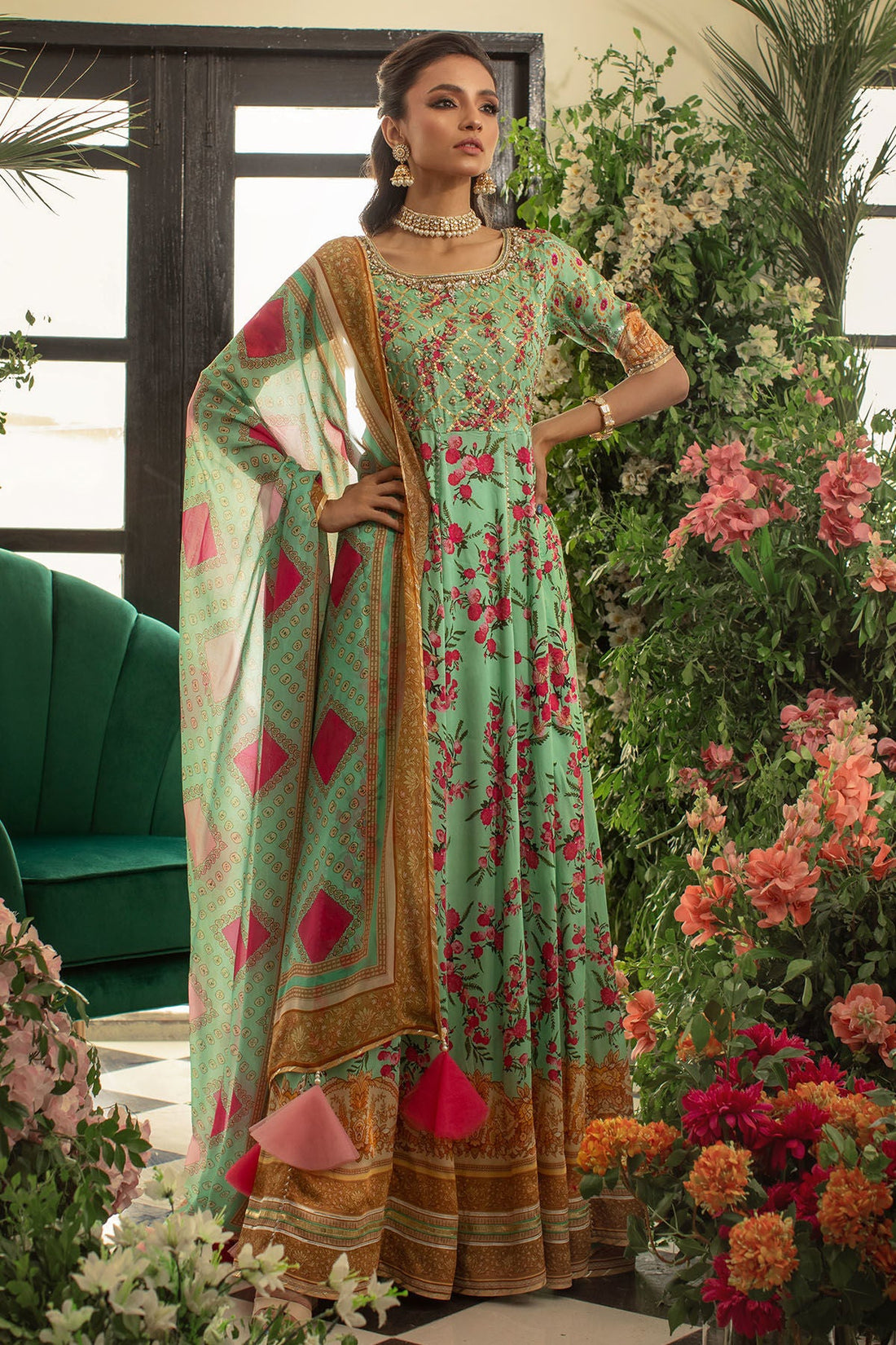 Annus Abrar | Luxe Silk Pret | JABEEN KALIDAR - Official Annus Abrar stockist in UK - Sakeena London