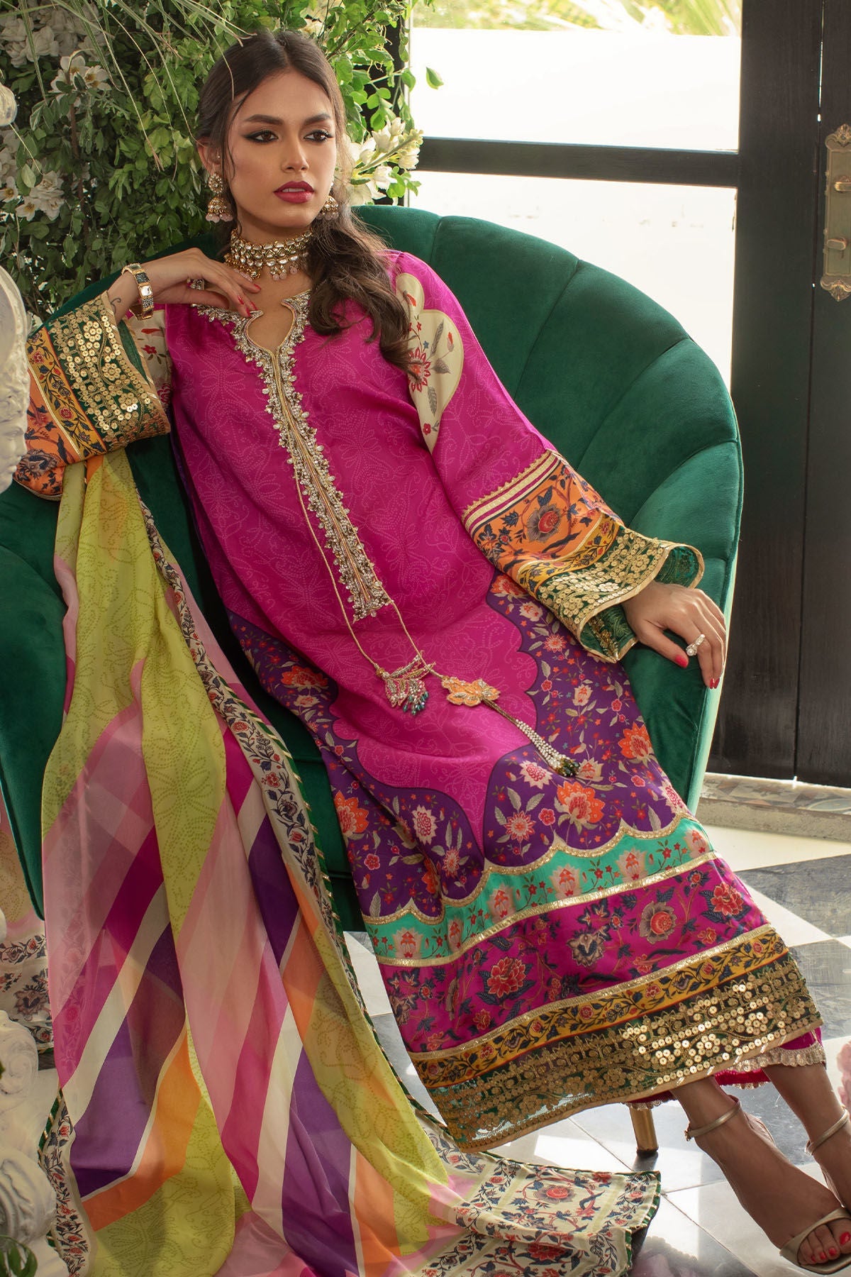 Annus Abrar | Luxe Silk Pret | RASHA - Official Annus Abrar stockist in UK - Sakeena London