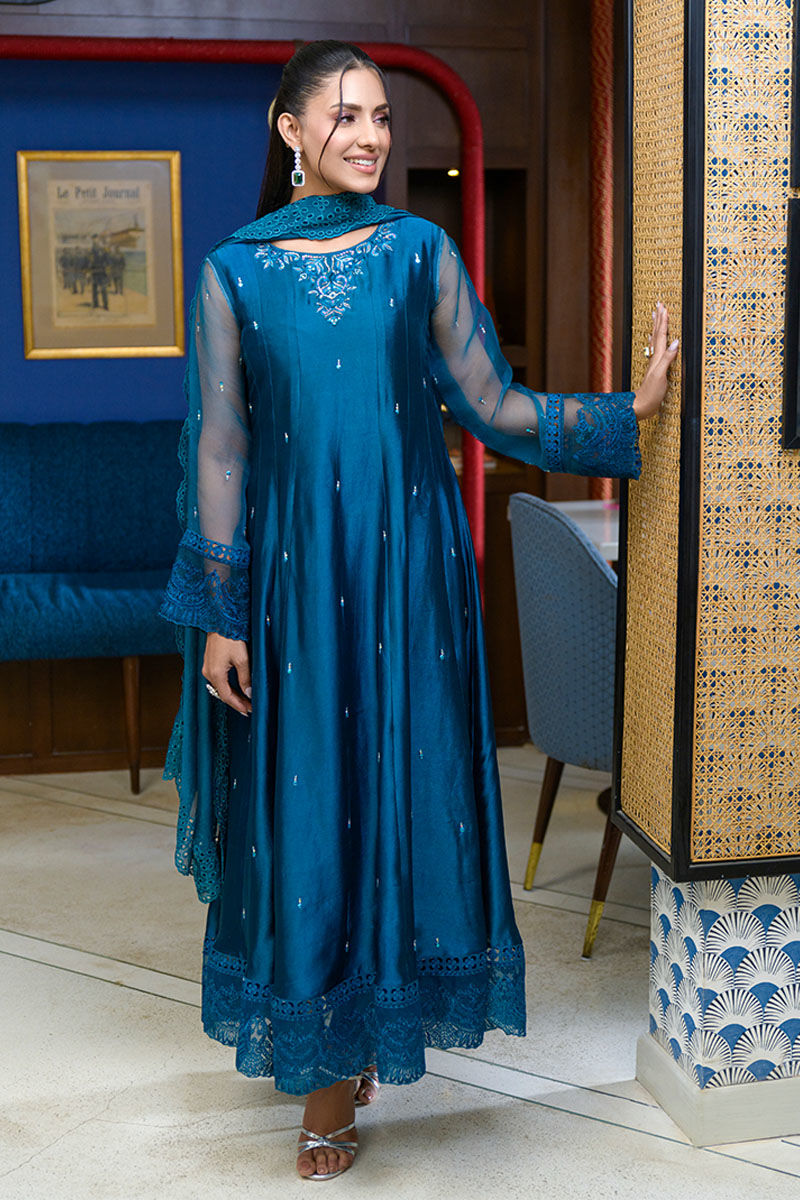 Fatima Khan | La Fleur Eid Edit | Azure Jade - Official Fatima Khan stockist in UK - Sakeena London