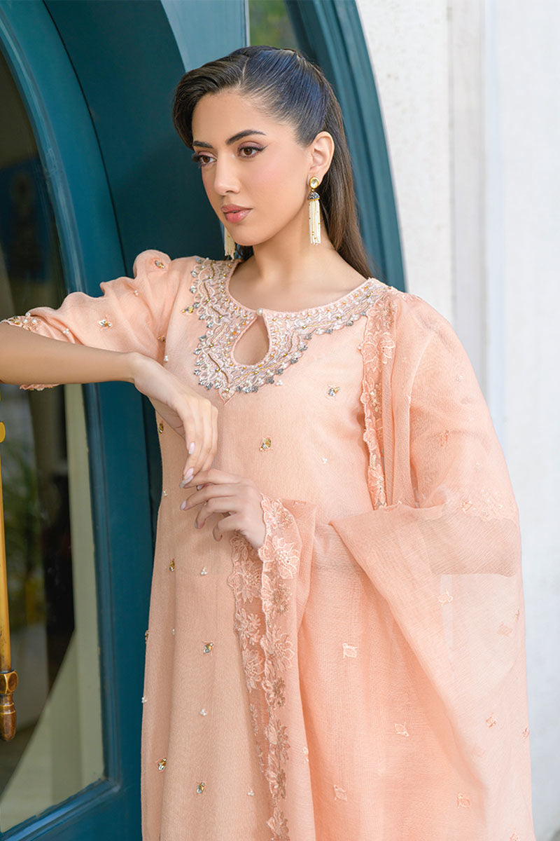 Fatima Khan | La Fleur Eid Edit | Peach Buzz - Official Fatima Khan stockist in UK - Sakeena London