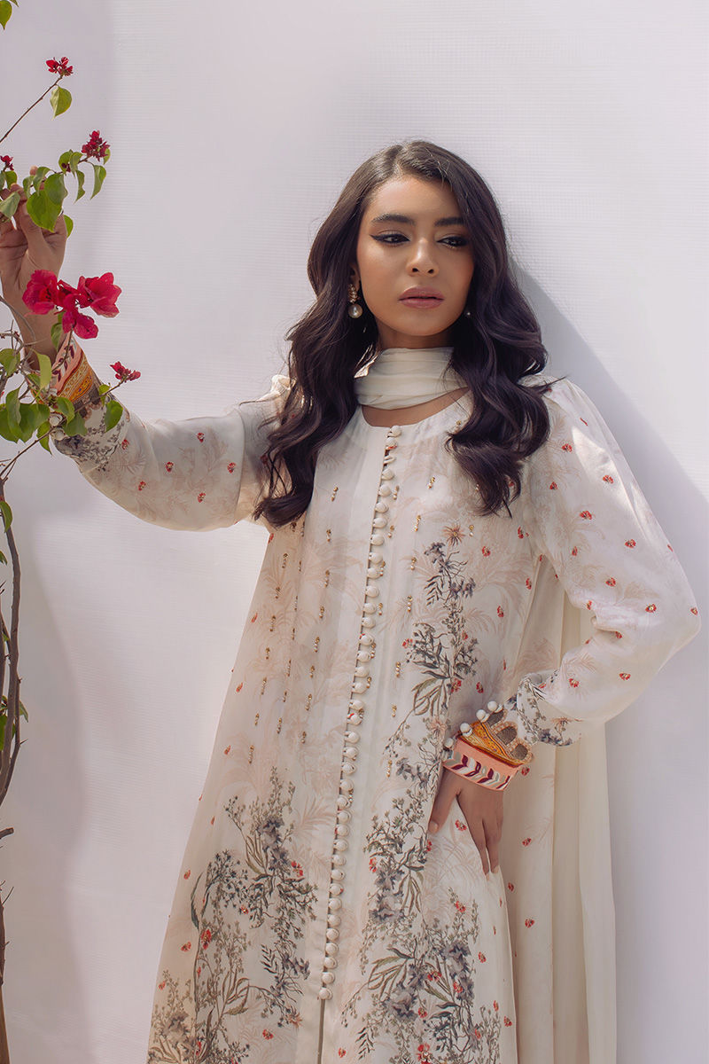 Ansab Jahangir | Luxury Silk Pret | BOTANICAL BLISS - Official Ansab Jahangir stockist in UK - Sakeena London