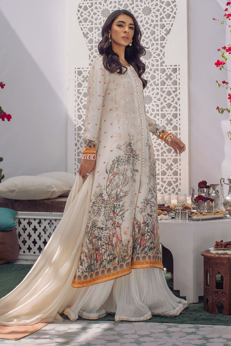 Ansab Jahangir | Luxury Silk Pret | BOTANICAL BLISS - Official Ansab Jahangir stockist in UK - Sakeena London