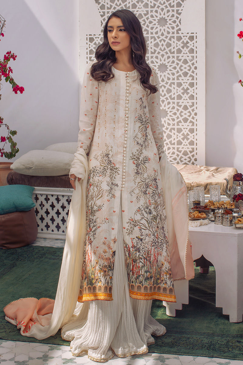 Ansab Jahangir | Luxury Silk Pret | BOTANICAL BLISS - Official Ansab Jahangir stockist in UK - Sakeena London