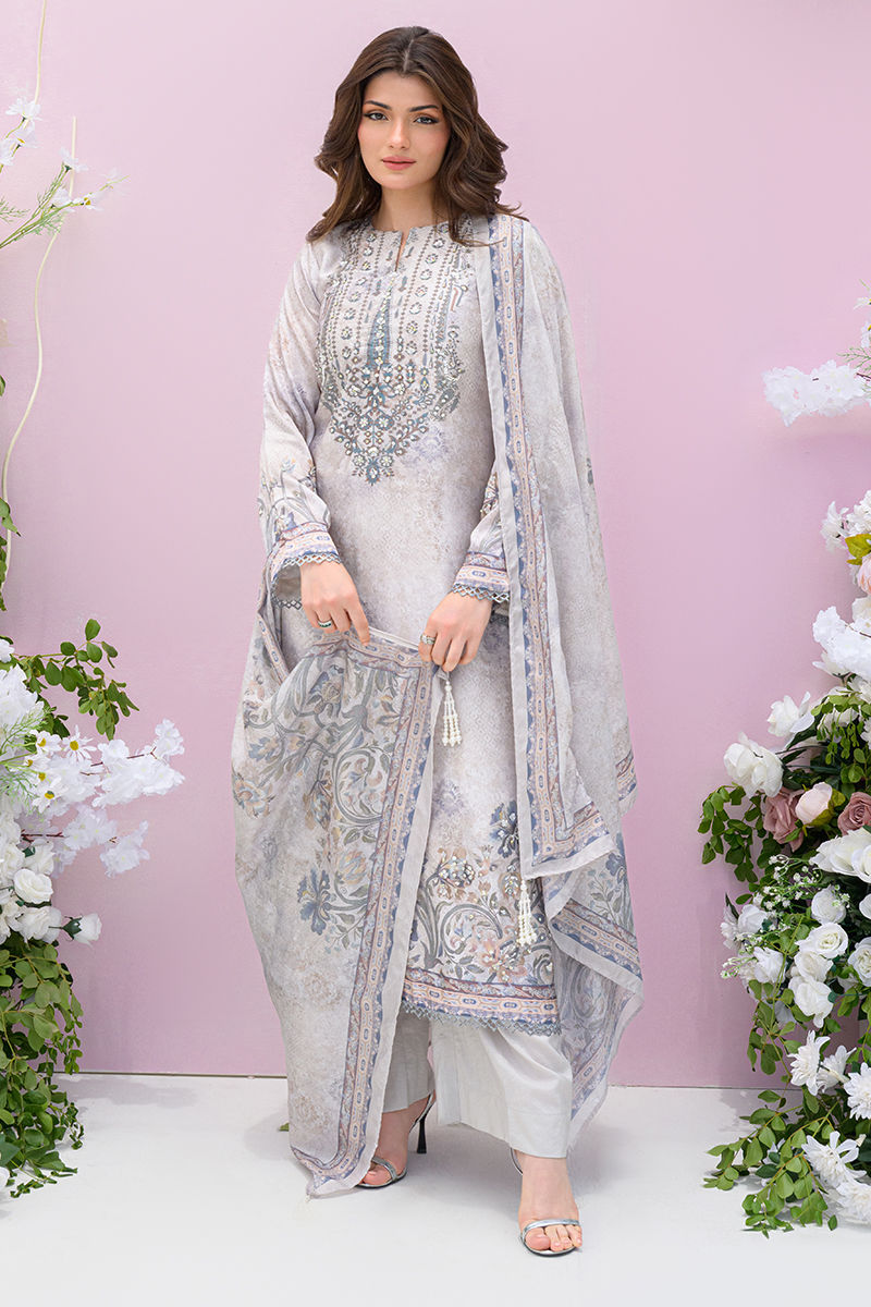 Fatima Khan | Eid Digital Silk Prints | Moonlit Grace - Official Fatima Khan stockist in UK - Sakeena London