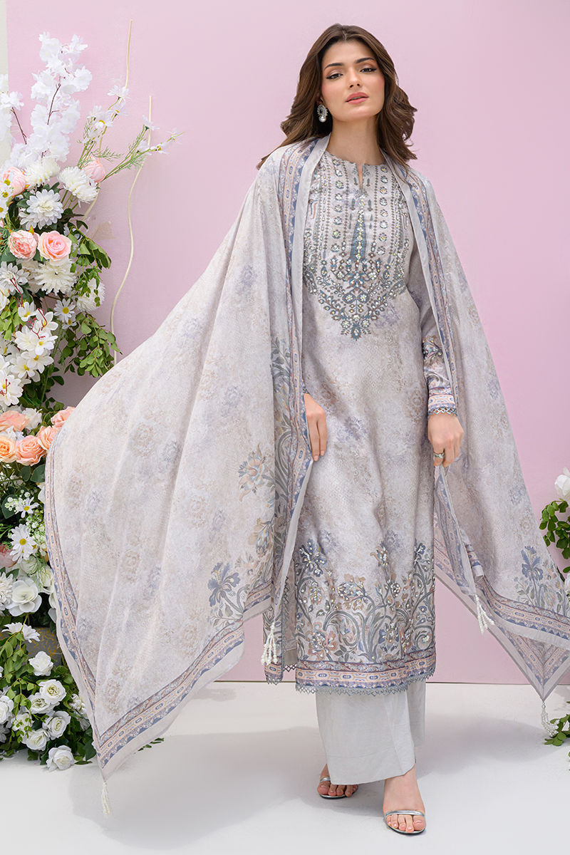 Fatima Khan | Eid Digital Silk Prints | Moonlit Grace - Official Fatima Khan stockist in UK - Sakeena London