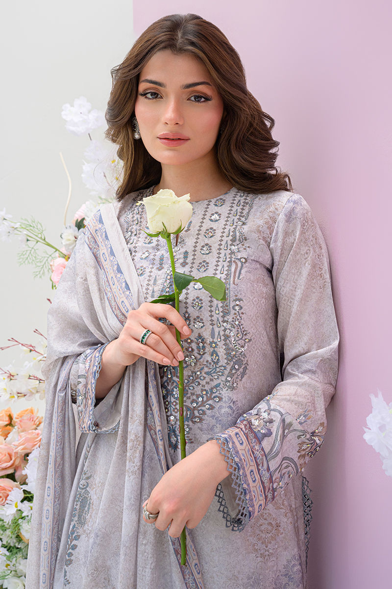 Fatima Khan | Eid Digital Silk Prints | Moonlit Grace - Official Fatima Khan stockist in UK - Sakeena London
