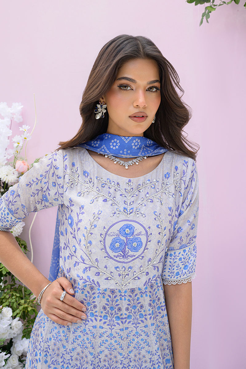 Fatima Khan | Prints and Petals | Azure Blue - Official Fatima Khan stockist in UK - Sakeena London