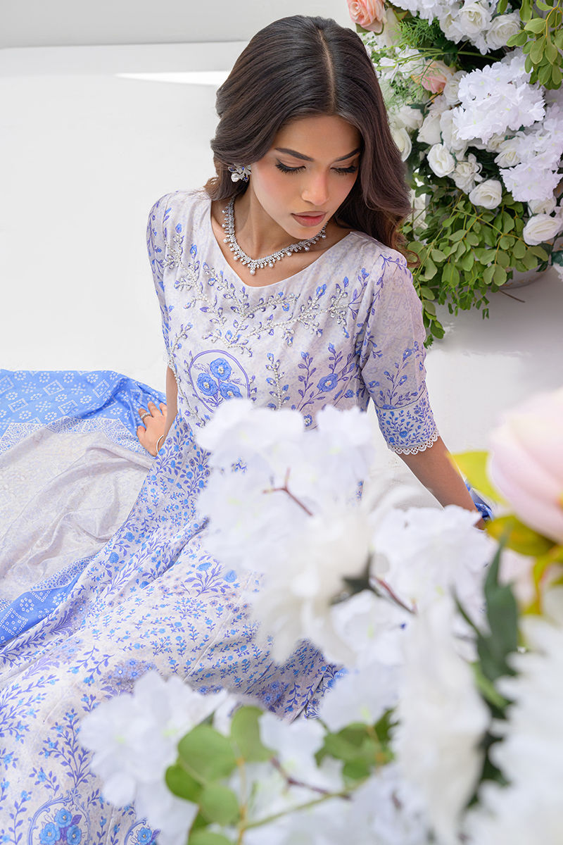 Fatima Khan | Prints and Petals | Azure Blue - Official Fatima Khan stockist in UK - Sakeena London