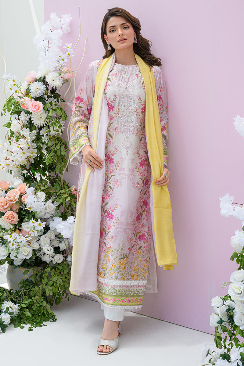 Fatima Khan | Eid Digital Silk Prints | Rose Reverie - Official Fatima Khan stockist in UK - Sakeena London