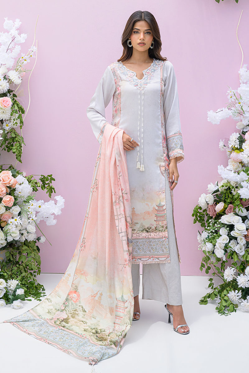 Fatima Khan | Eid Digital Silk Prints | Oriental Haze - Official Fatima Khan stockist in UK - Sakeena London