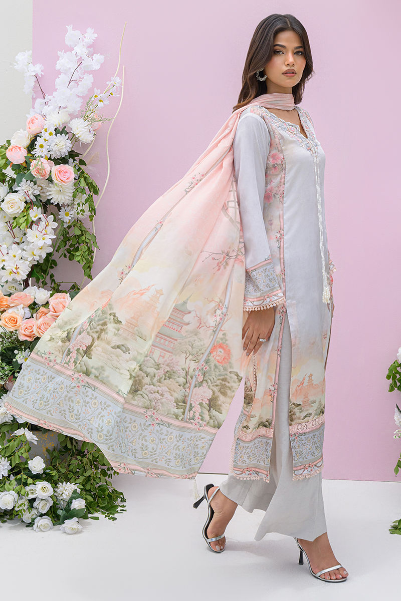 Fatima Khan | Eid Digital Silk Prints | Oriental Haze - Official Fatima Khan stockist in UK - Sakeena London