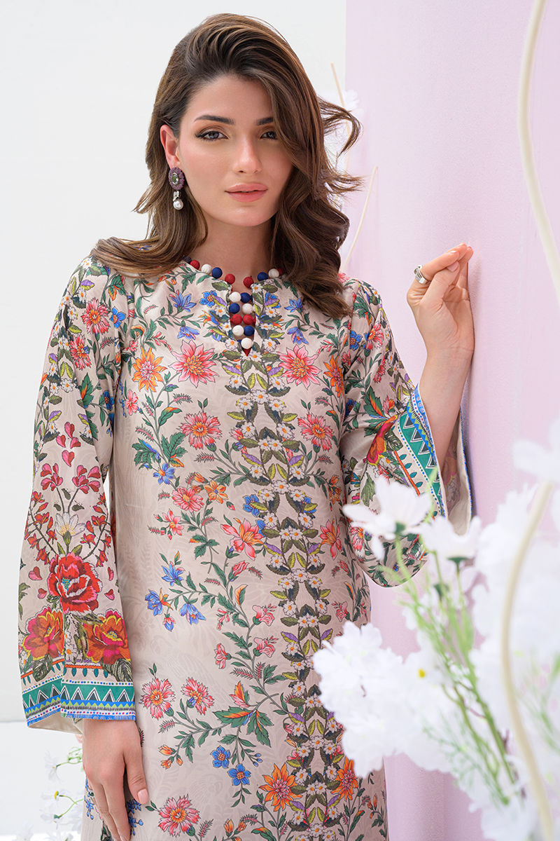 Fatima Khan | Eid Digital Silk Prints | Wildflower - Official Fatima Khan stockist in UK - Sakeena London