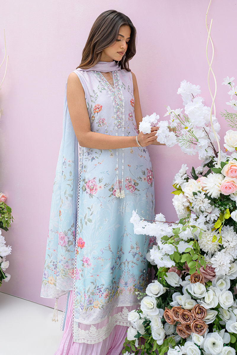 Fatima Khan | Eid Digital Silk Prints | Skye - Official Fatima Khan stockist in UK - Sakeena London