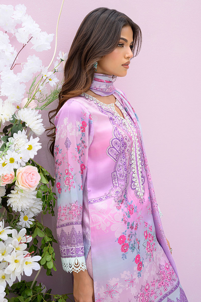 Fatima Khan | Eid Digital Silk Prints | Gardenia - Official Fatima Khan stockist in UK - Sakeena London