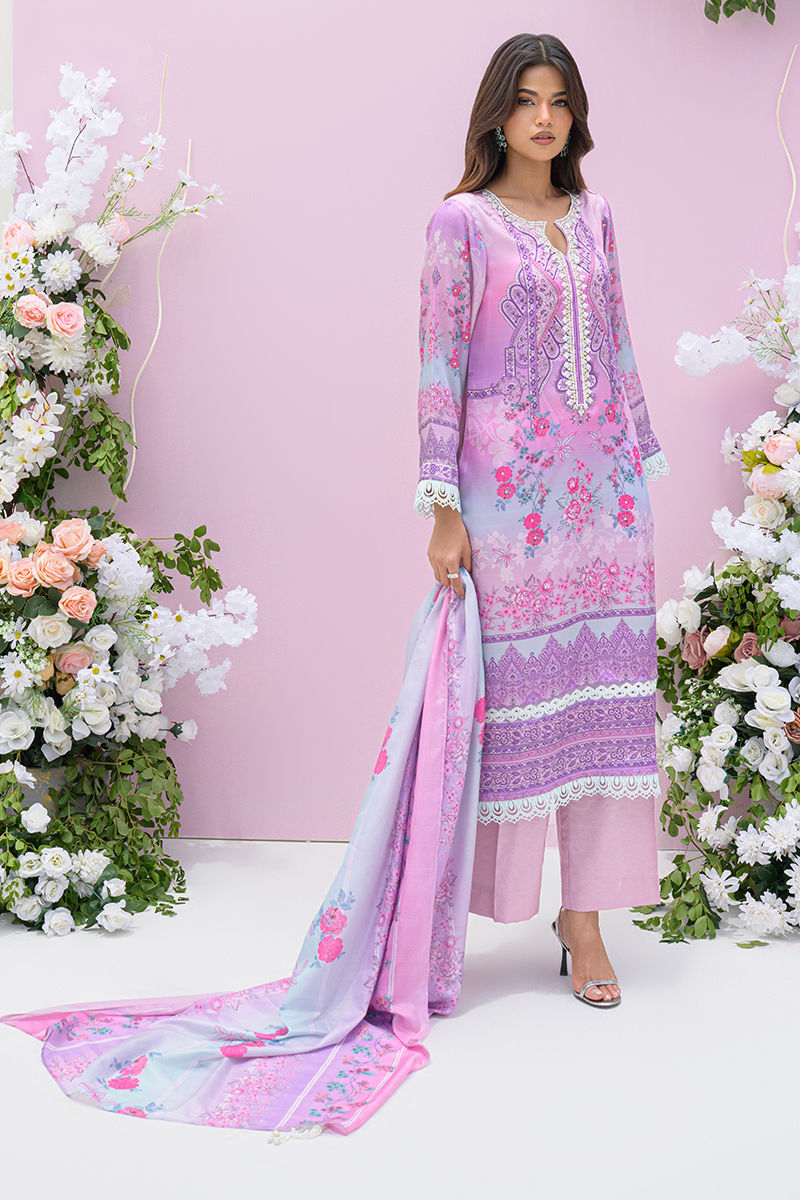 Fatima Khan | Eid Digital Silk Prints | Gardenia - Official Fatima Khan stockist in UK - Sakeena London