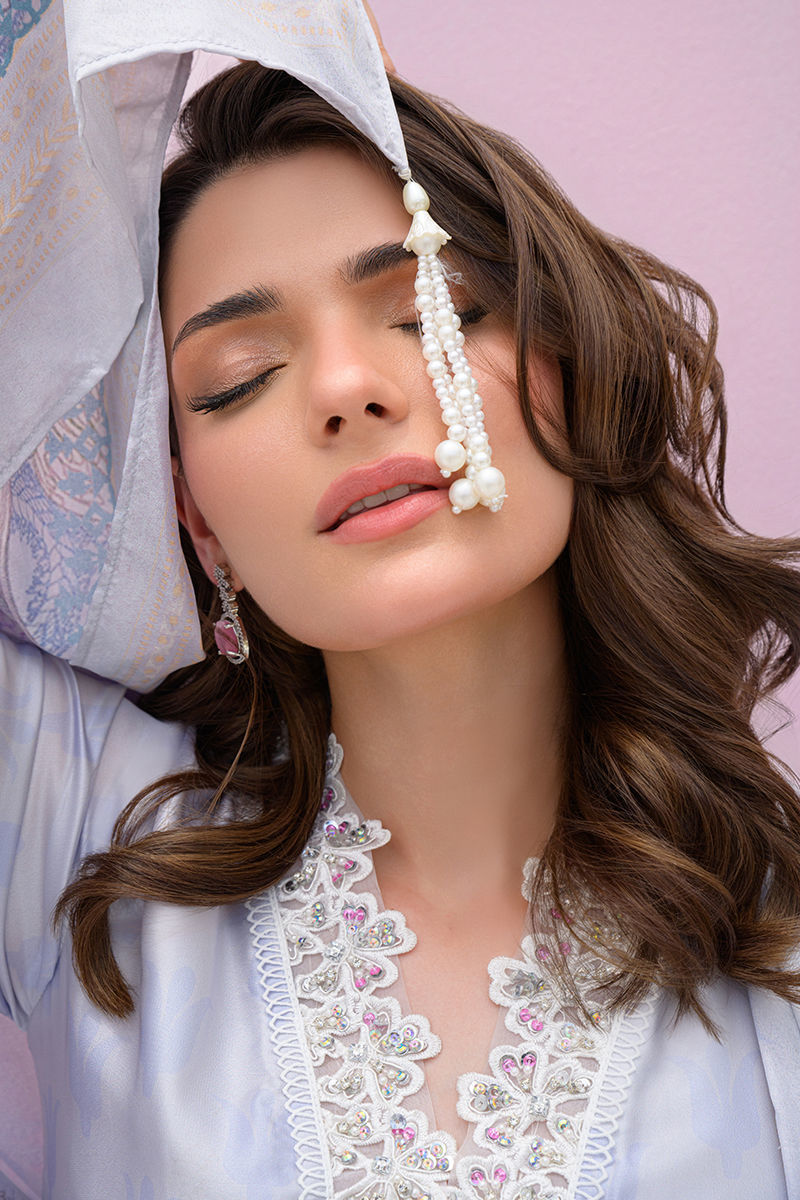 Fatima Khan | Eid Digital Silk Prints | Dawn - Official Fatima Khan stockist in UK - Sakeena London