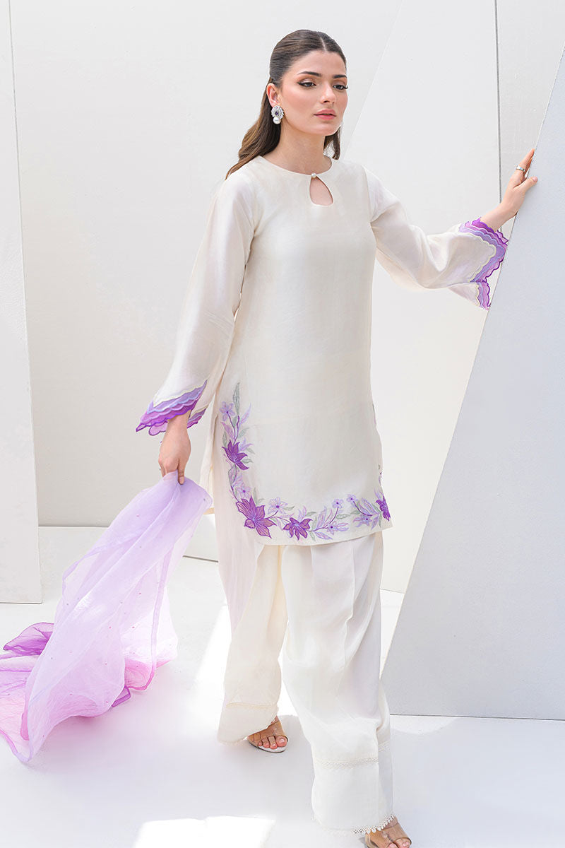 Fatima Khan | Serene Eid Luxe Pret | Majestic Ivory - Official Fatima Khan stockist in UK - Sakeena London