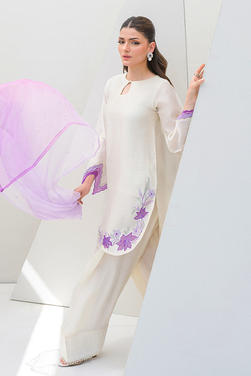 Fatima Khan | Serene Eid Luxe Pret | Majestic Ivory - Official Fatima Khan stockist in UK - Sakeena London