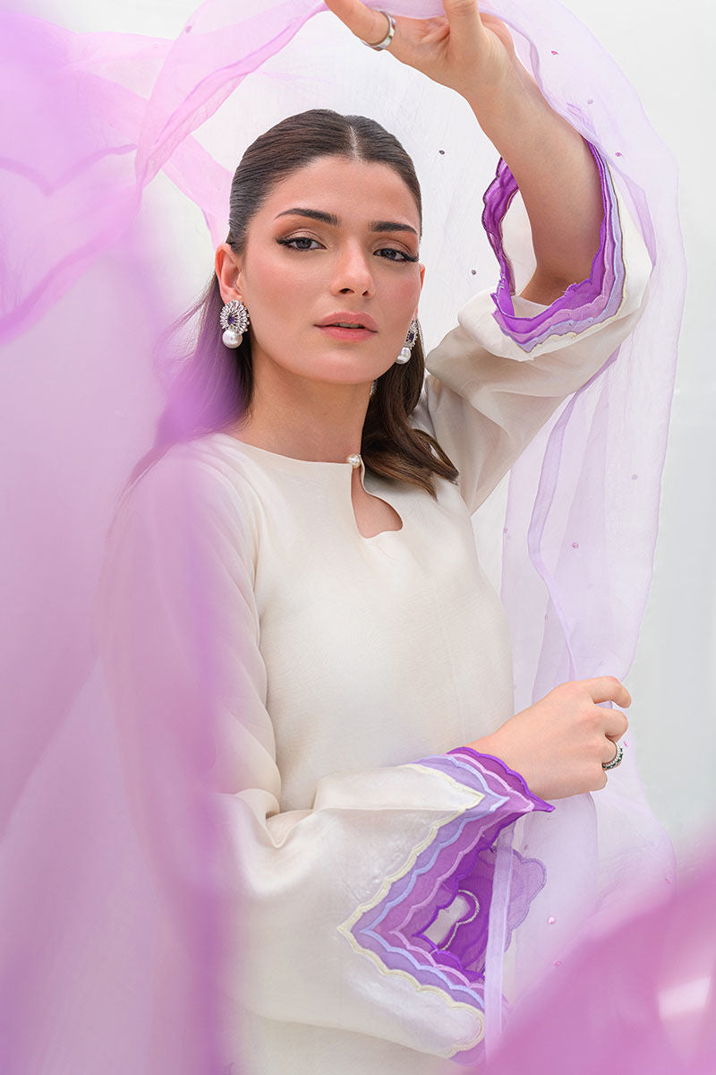 Fatima Khan | Serene Eid Luxe Pret | Majestic Ivory - Official Fatima Khan stockist in UK - Sakeena London