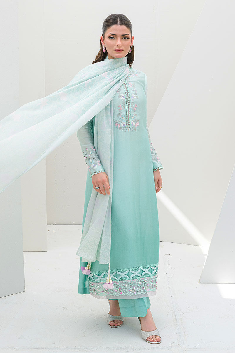 Fatima Khan | Serene Eid Luxe Pret | Minty Magic - Official Fatima Khan stockist in UK - Sakeena London