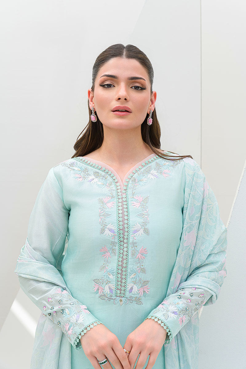 Fatima Khan | Serene Eid Luxe Pret | Minty Magic - Official Fatima Khan stockist in UK - Sakeena London