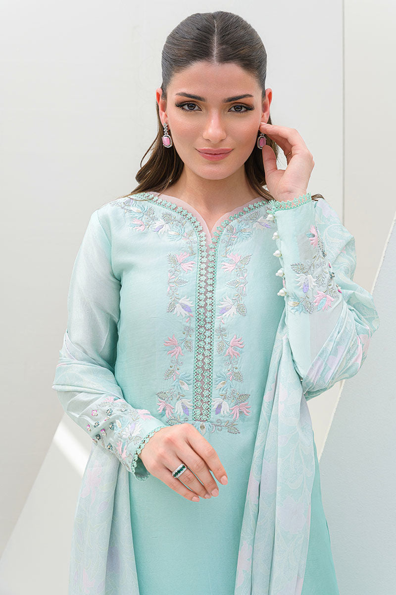 Fatima Khan | Serene Eid Luxe Pret | Minty Magic - Official Fatima Khan stockist in UK - Sakeena London