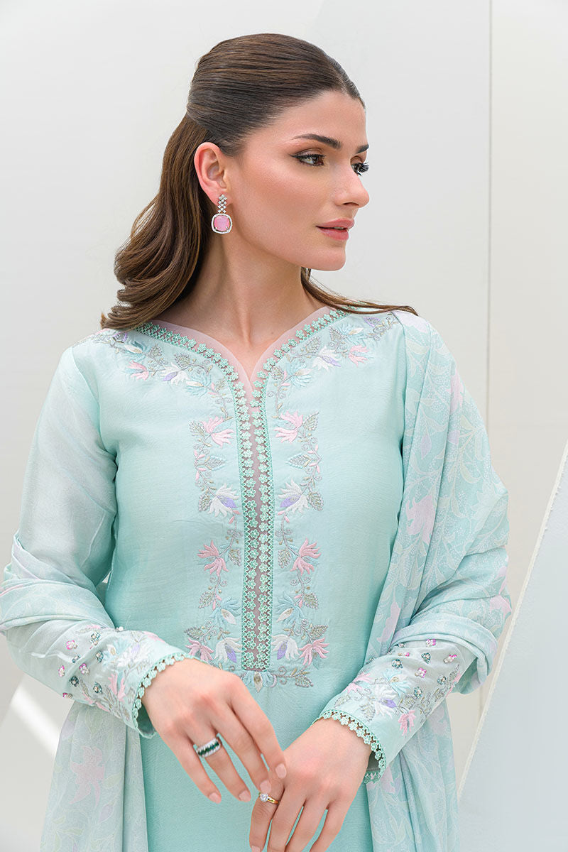 Fatima Khan | Serene Eid Luxe Pret | Minty Magic - Official Fatima Khan stockist in UK - Sakeena London