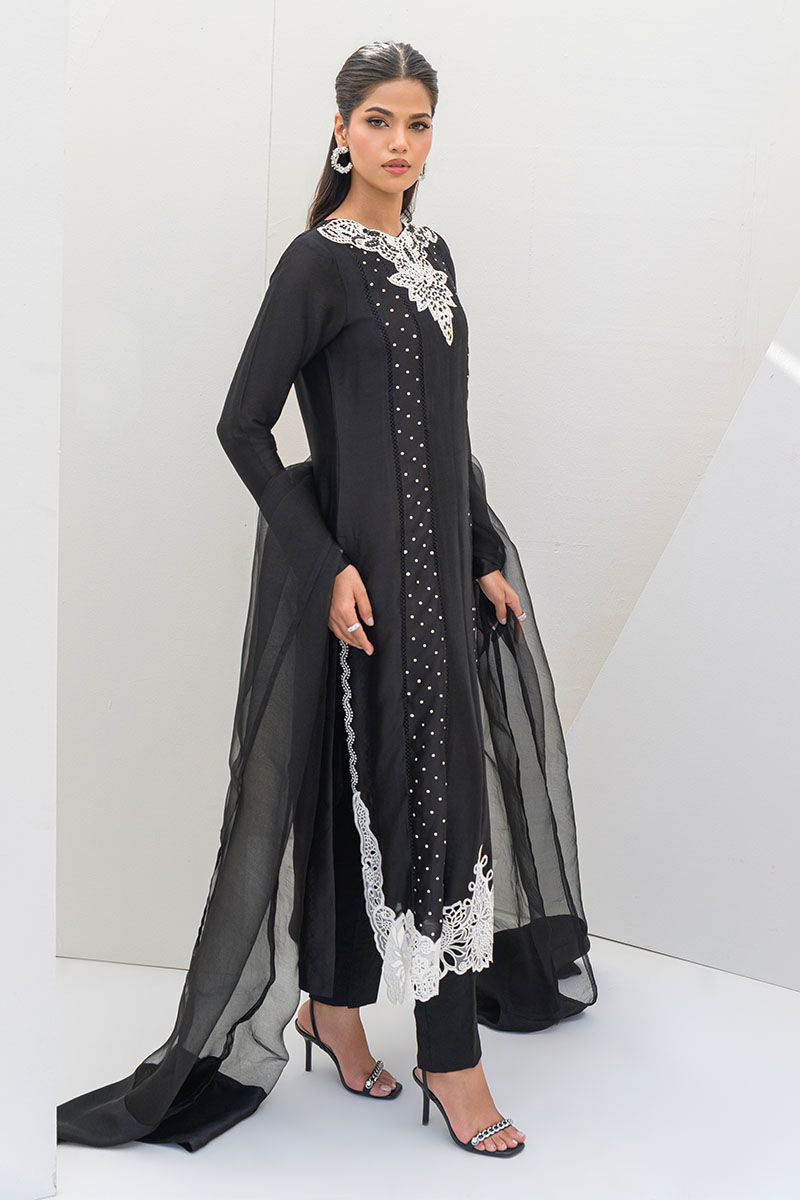 Fatima Khan | Serene Eid Luxe Pret | Obsidian - Official Fatima Khan stockist in UK - Sakeena London