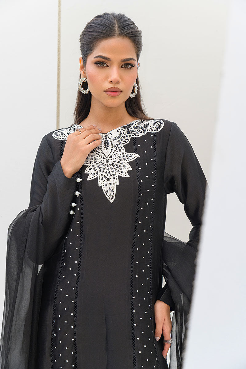 Fatima Khan | Serene Eid Luxe Pret | Obsidian - Official Fatima Khan stockist in UK - Sakeena London