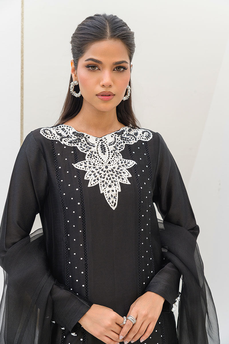 Fatima Khan | Serene Eid Luxe Pret | Obsidian - Official Fatima Khan stockist in UK - Sakeena London