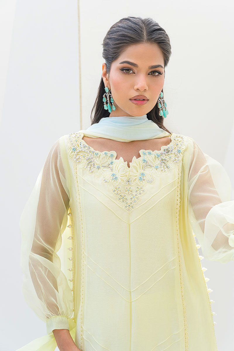 Fatima Khan | Serene Eid Luxe Pret | Lemon Love - Official Fatima Khan stockist in UK - Sakeena London