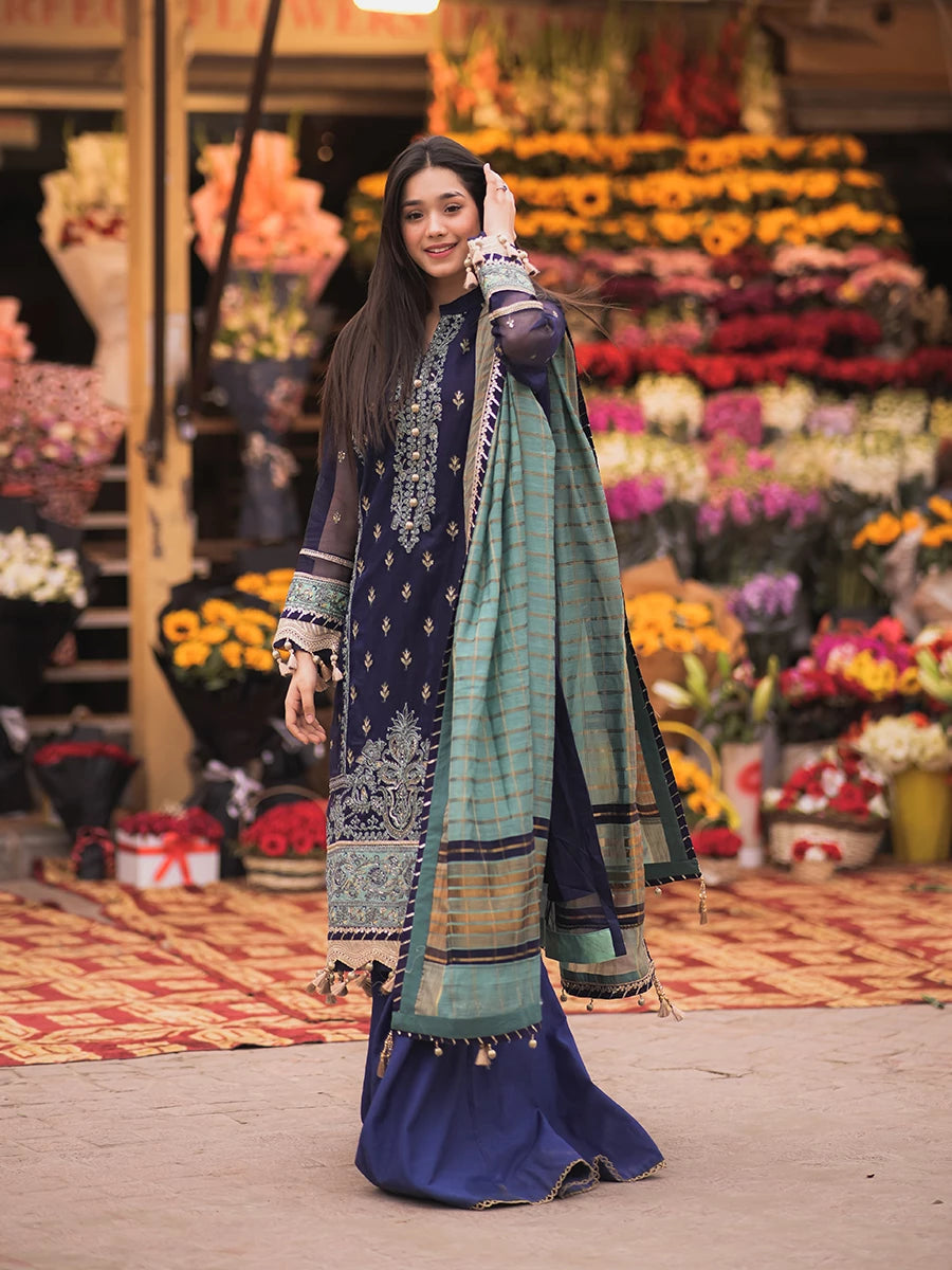 Salitex | Signature Festive Chiffon | SUNW6JI018UT - Official Salitex stockist in UK - Sakeena London