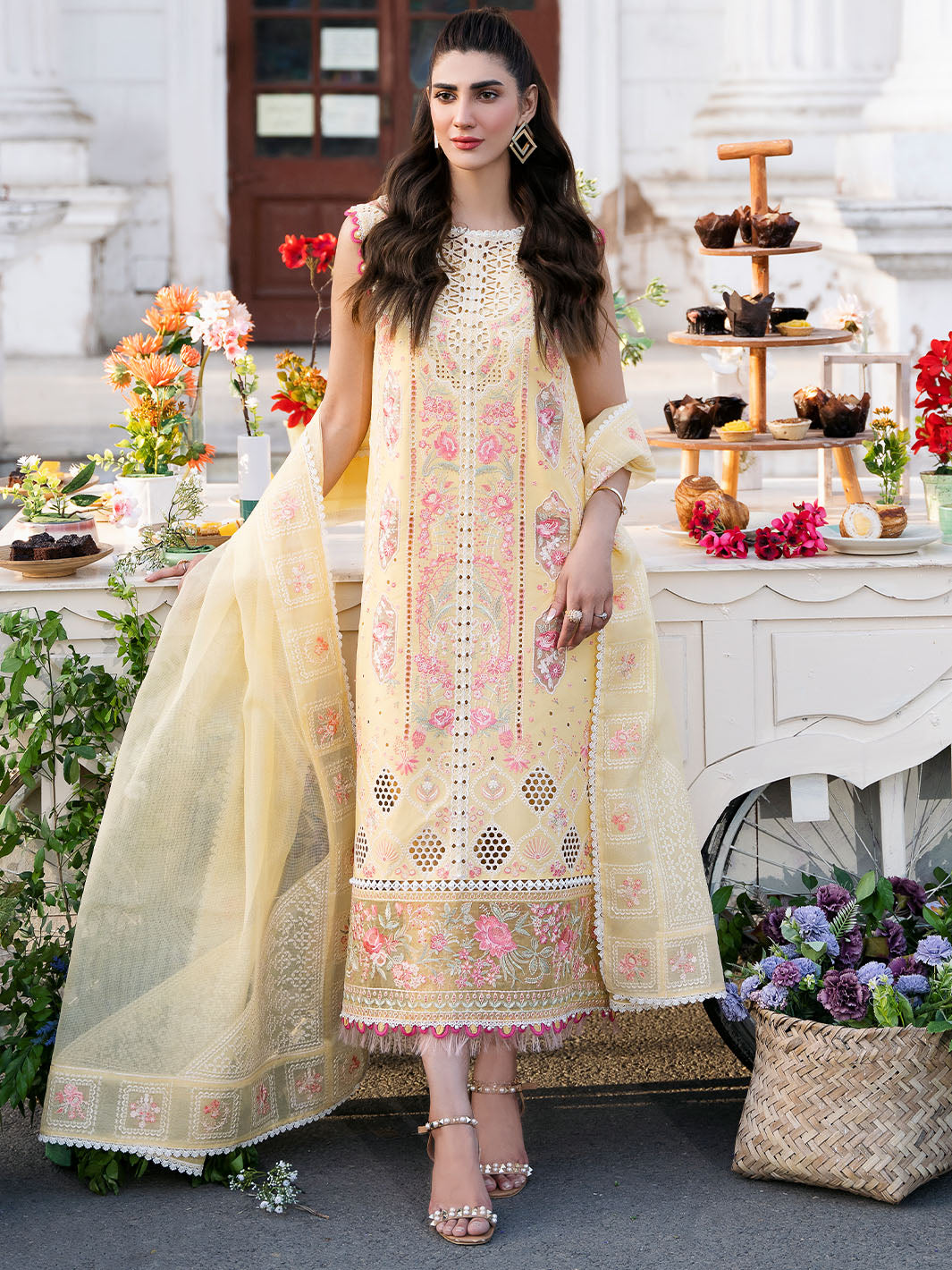 Bin Ilyas | Clara Embroidered Lawn 24 | 212 - B - Official Bin Ilyas stockist in UK - Sakeena London