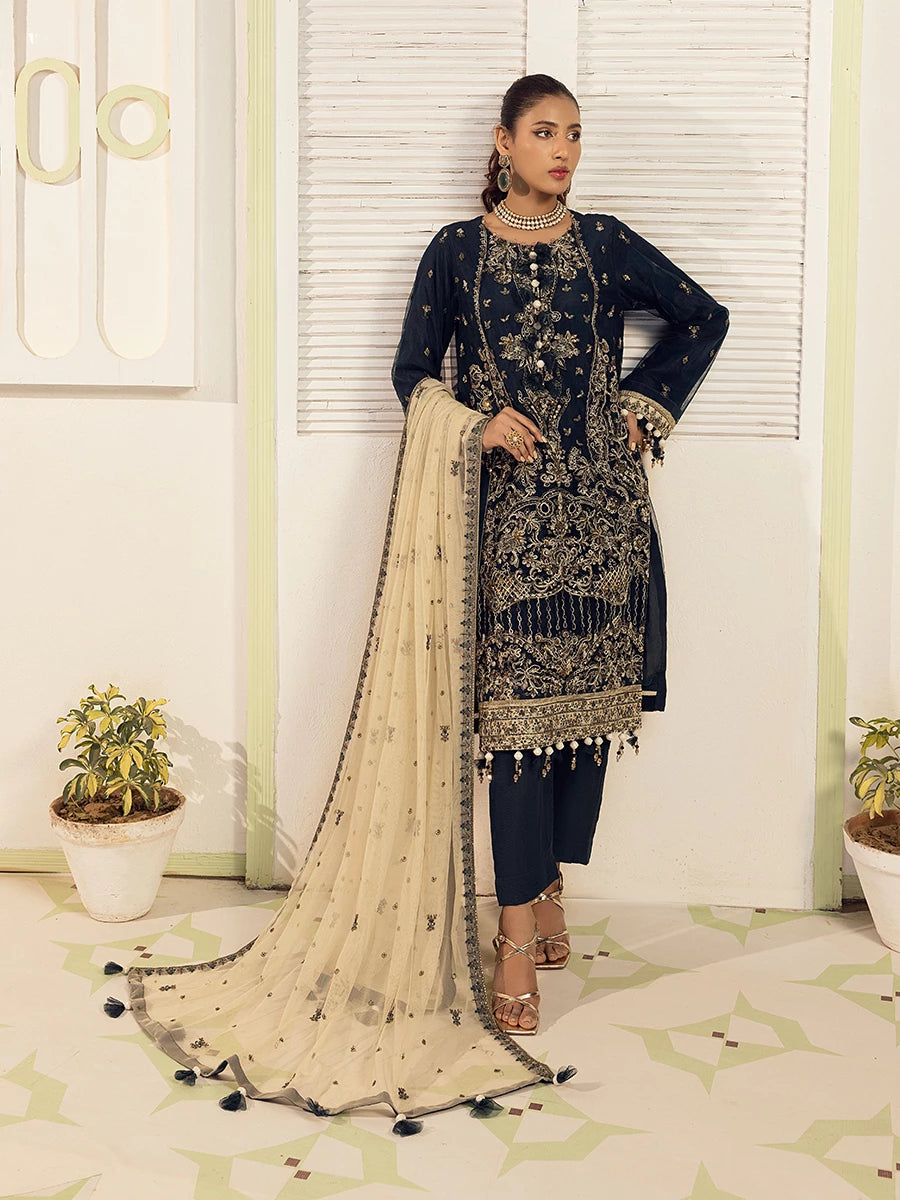 Salitex | Signature Festive Chiffon | SUNW6NO006UT - Official Salitex stockist in UK - Sakeena London