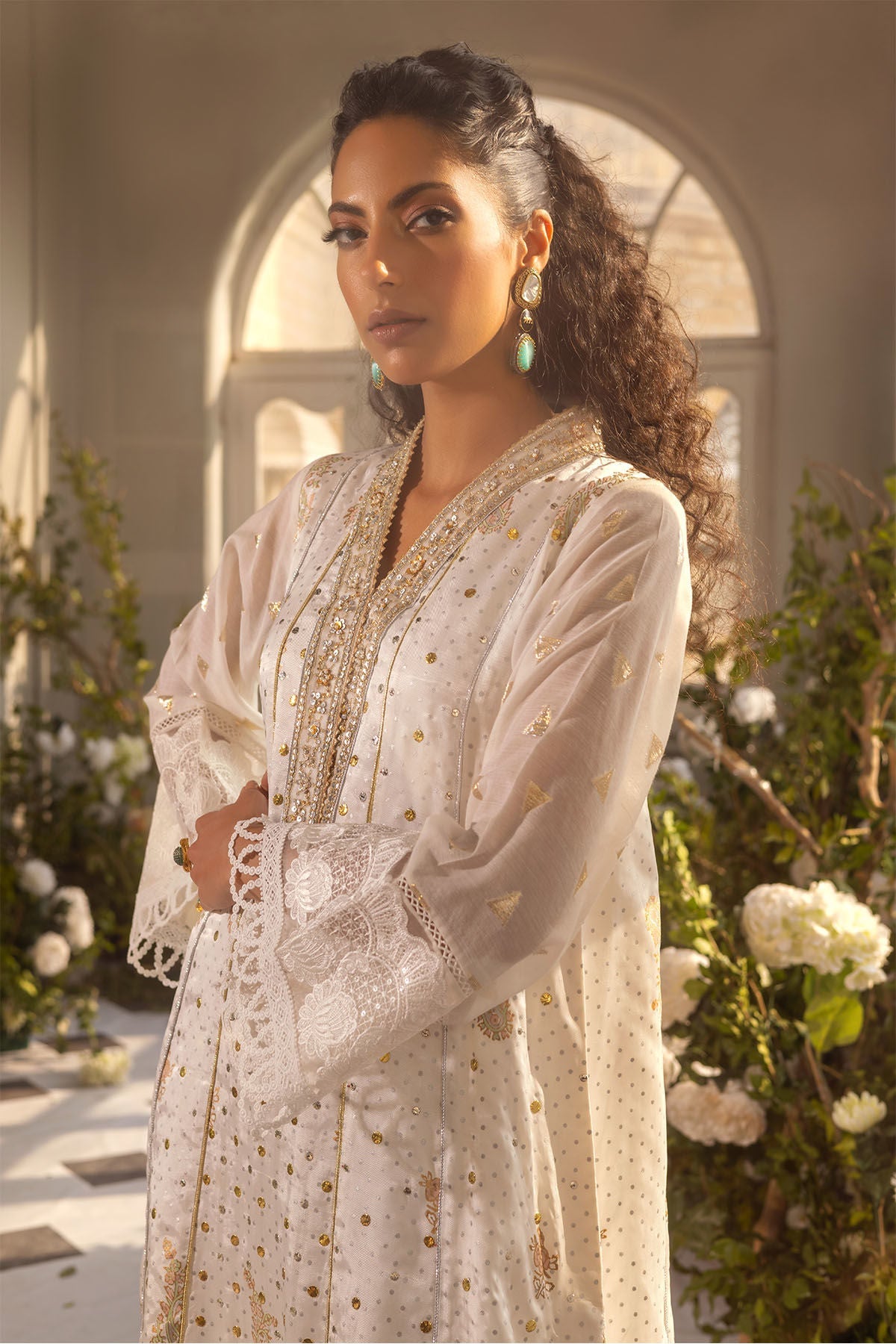 Annus Abrar | Designer Picks 24 | RANO KAFTAN CUT SHIRT - Official Annus Abrar stockist in UK - Sakeena London
